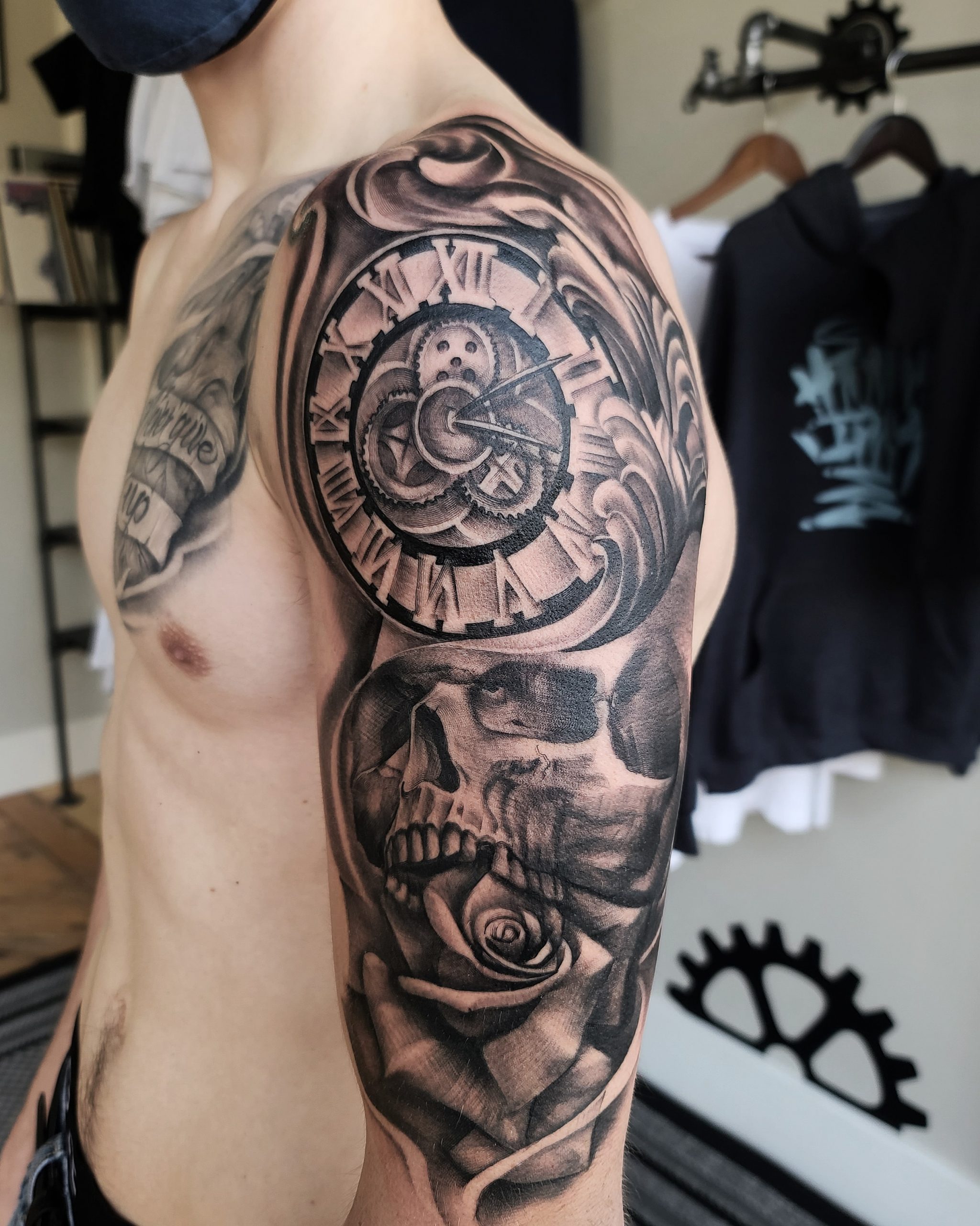 Art Junkies Tattoo Studio  Tattoos  Realistic  Black and grey portrait  from the movie the town